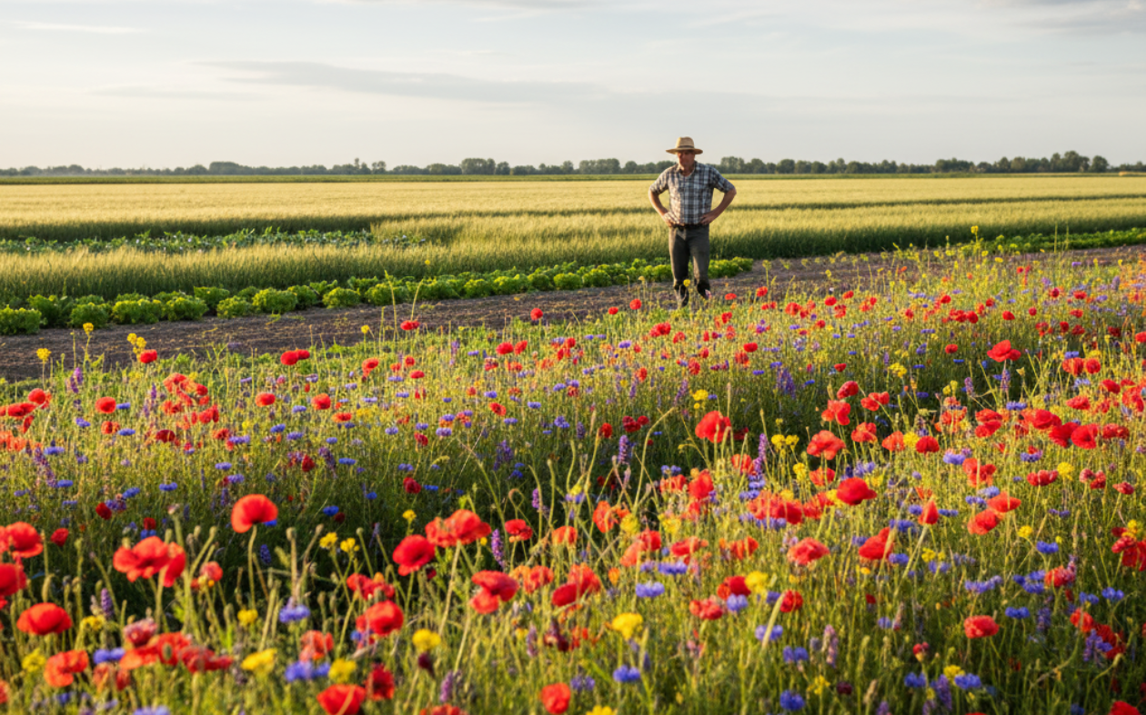 Bekijk deze afbeelding van Biologische Boeren als Bewaarders van Biodiversiteit: Een Groene Revolutie op het Platteland op Bedrijf