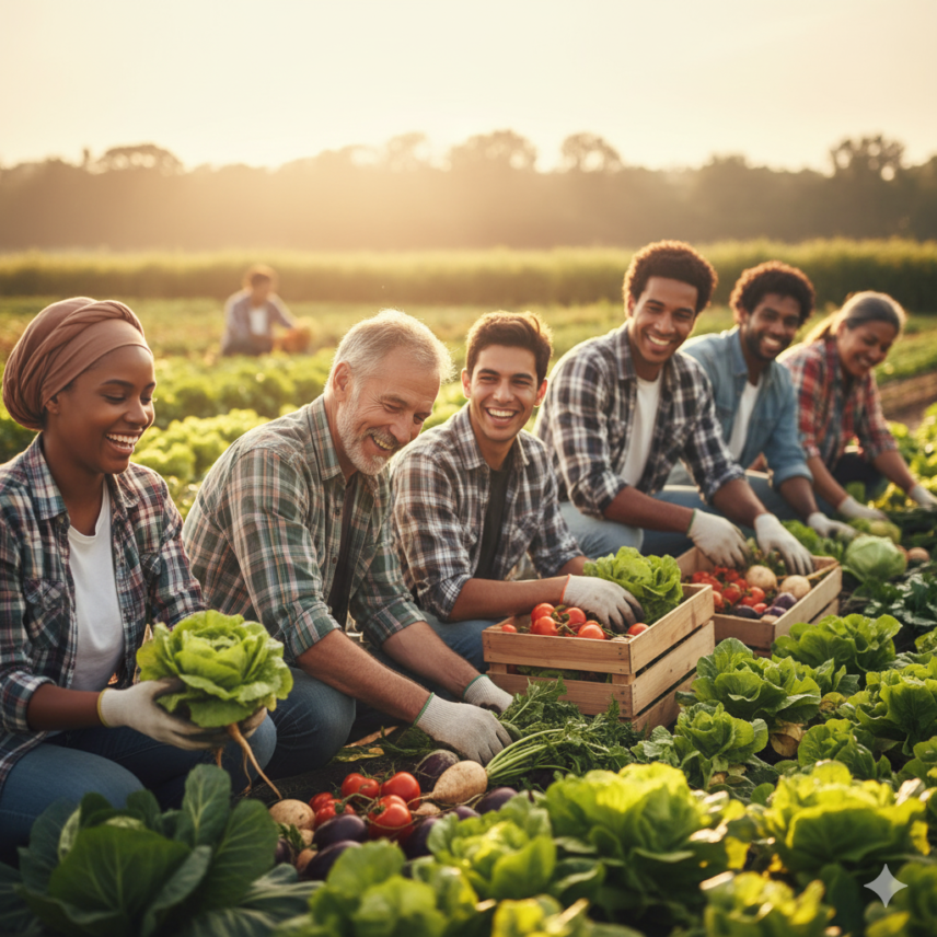 Afbeelding van 'Meer dan Eten: De Sociale Impact van de Biologische, Korte Ketens' op de website van Bedrijf