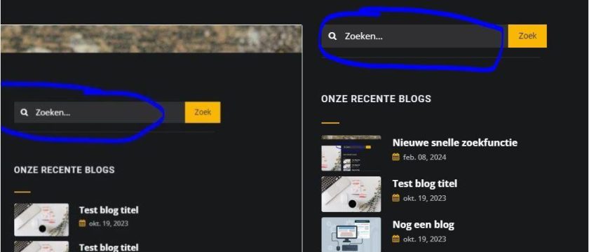 Bekijk deze afbeelding van Nieuwe snelle zoekfunctie op Webburo Spring BV