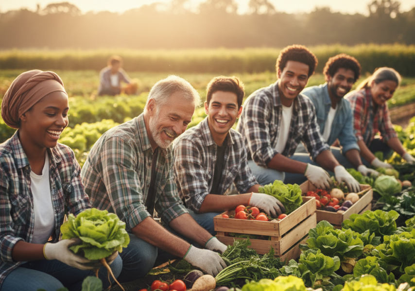 Afbeelding van Meer dan Eten: De Sociale Impact van de Biologische, Korte Ketens van Bedrijf
