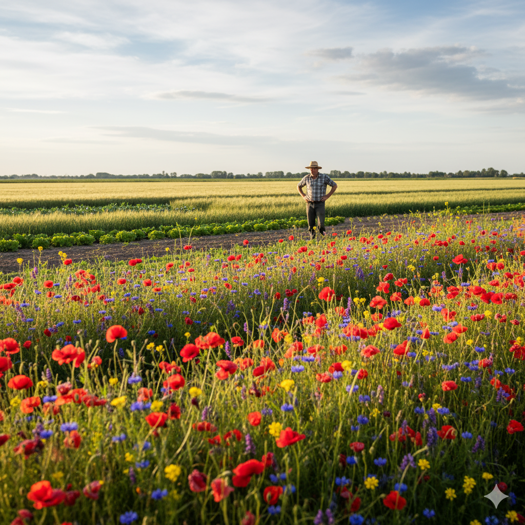 Bekijk deze afbeelding van Biologische Boeren als Bewaarders van Biodiversiteit: Een Groene Revolutie op het Platteland op Bedrijf